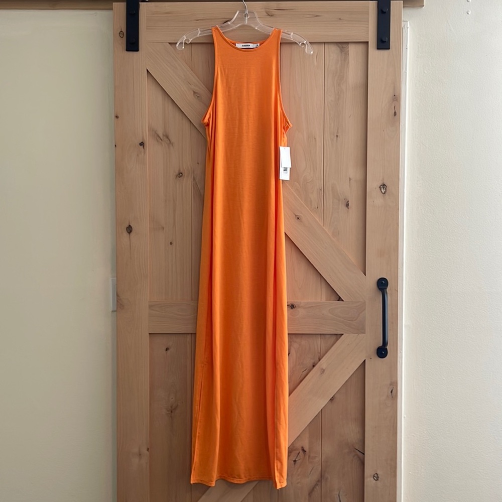 Orange maxi dress